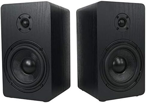 Rockville 2 RockShelf 54B 360w Black 5.25"" Home Theater Bookshelf Speakers/4 Ohm, RockShelf 54B V2 in Saudi Arabia