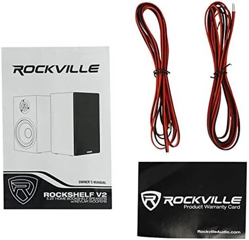 Rockville 2 RockShelf 54B 360w Black 5.25"" Home Theater Bookshelf Speakers/4 Ohm, RockShelf 54B V2 in Saudi Arabia