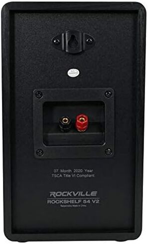 Rockville 2 RockShelf 54B 360w Black 5.25"" Home Theater Bookshelf Speakers/4 Ohm, RockShelf 54B V2 in Saudi Arabia