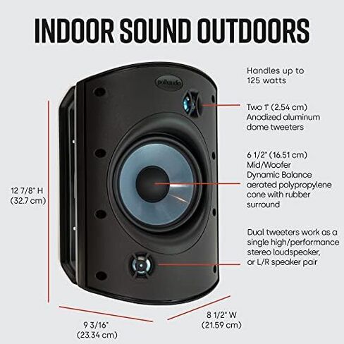 Polk Audio Atrium8 Sound Tabletop Speakers, White & Polk Audio Atrium 4 Wall Mount Speakers, White in Saudi Arabia