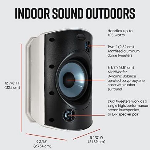 Polk Audio Atrium8 Sound Tabletop Speakers, White & Polk Audio Atrium 4 Wall Mount Speakers, White in Saudi Arabia