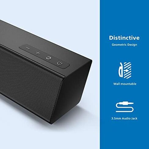 PHILIPS B5106 2.0-Channel Soundbar with HDMI ARC Support, Roku TV Ready, Black in Saudi Arabia