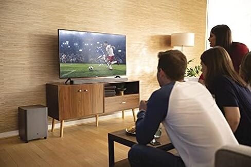 جيه بي ال بار 5.1 - ساوند بار مع محيط افتراضي مدمج، 4 كيه ومضخم صوت لاسلكي 10 بوصة (JBL2GBAR51IMBLKAM)، أسود in Kuwait