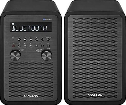 Sangean WR-50P AM/FM Bluetooth Wood Cabinet Tabletop Stereo Digital Receiver, Black in Kuwait