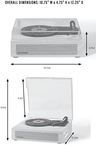 Crosley CR6042A-WA Scout 3-Speed Bluetooth Turntable with Built-in Speakers, Walnut in Kuwait