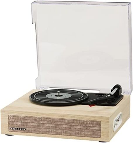 Crosley CR6042A-WA Scout 3-Speed Bluetooth Turntable with Built-in Speakers, Walnut in Kuwait