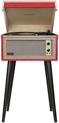 Crosley CR6233F-BK Dansette Bermuda Bluetooth in/Out Portable Vinyl Record Player Turntable with Aux-in, Black in Saudi Arabia