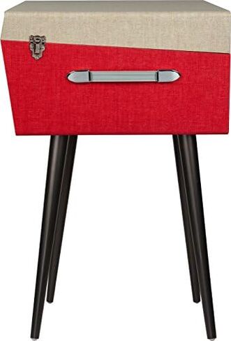 Crosley CR6233F-BK Dansette Bermuda Bluetooth in/Out Portable Vinyl Record Player Turntable with Aux-in, Black in Saudi Arabia