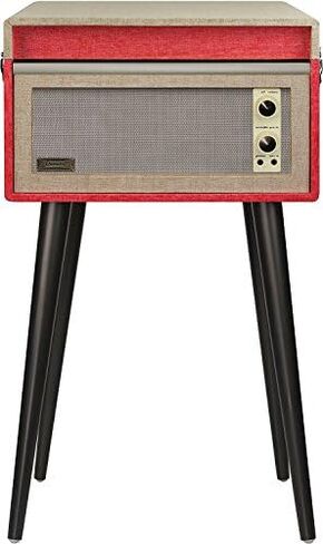 Crosley CR6233F-BK Dansette Bermuda Bluetooth in/Out Portable Vinyl Record Player Turntable with Aux-in, Black in Saudi Arabia