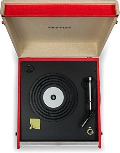 Crosley CR6233F-BK Dansette Bermuda Bluetooth in/Out Portable Vinyl Record Player Turntable with Aux-in, Black in Saudi Arabia