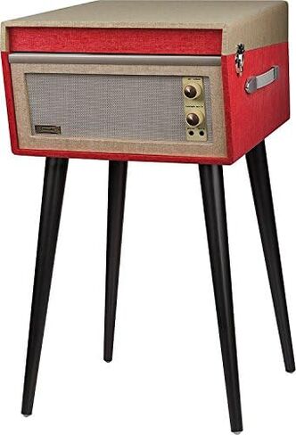 Crosley CR6233F-BK Dansette Bermuda Bluetooth in/Out Portable Vinyl Record Player Turntable with Aux-in, Black in Saudi Arabia