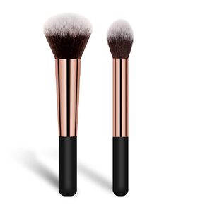 Makeup Brushes Banidy Powder Foundation Brush Flawless Powder Brush Set with Highlighter Brush Blush Brush with Wooden Handle Perfect for Blending, Buffing Liquid, Powder, Foundation, Cream, Concealer