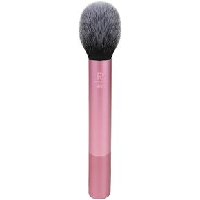 Real Techniques Ultra Plush Blush Makeup Brush, For Loose, Cream, or Pressed Blush, Rosy Glow Cheeks, Aluminum Ferrules, Synthetic Cruely Free Bristles, Pink, 1 Count
