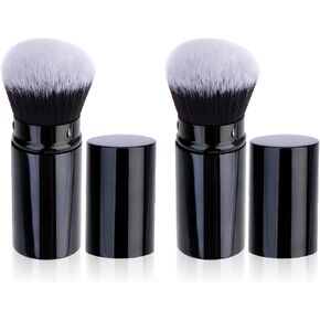 Foundation Brush for Liquid Makeup Sunscreen Applicator for Kids Retractable Kabuki Foundation Brush for Liquid Makeup, Bronzer, Cream or Powder in Saudi Arabia