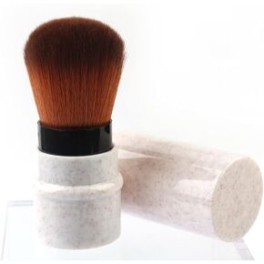 Retractable Kabuki Brushes Powder Brush Foundation Brush Blush Brush Bronzer Brush Face Blender Brush Mineral Blending Buffing Concealer Brush Extensible Makeup Brush Portable With Cover