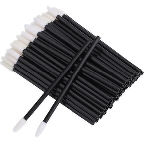 100 Pieces Disposable Lip Wands Lip Gloss Applicators Lipstick Lint Free Wands Makeup Applicator Lip Brushes Doe Foot Applicator