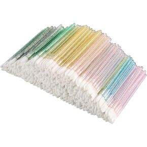 500 Pcs Disposable CrystaLip Brush Lip Gloss Applicators Lipstick Gloss Wands for lip care & Makeup Tool Kits (Blue)