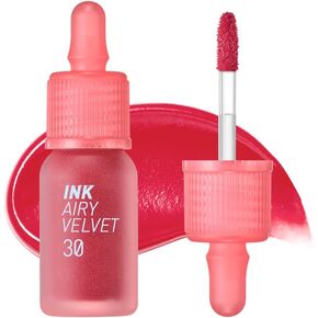 Peripera Ink the Velvet Lip Tint | High Pigment Color, Longwear, Weightless, Not Animal Tested, Gluten-Free, Paraben-Free | #016 HEART FUCHSIA PINK, 0.14 fl oz in Saudi Arabia