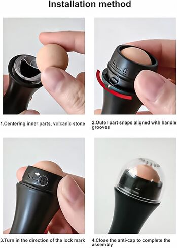 BK BEAKEY أسطوانة بركانية ماصة للزيت مع كرتين بركانيتين قابلتين للاستبدال، أسطوانة للتحكم في الزيت قابلة لإعادة الاستخدام أثناء التنقل، نتائج فورية تزيل اللمعان الزائد in Kuwait