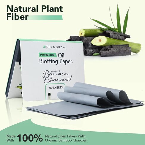 Extra High-Performance Oil Blotting Sheets for Face - 3x50 Sheets - Grain Free Silky and Softer Blotting Paper for Oily Skin to Reduce Skin Acne - Makeup Friendly, Thick & Strong Natural Paper in Saudi Arabia