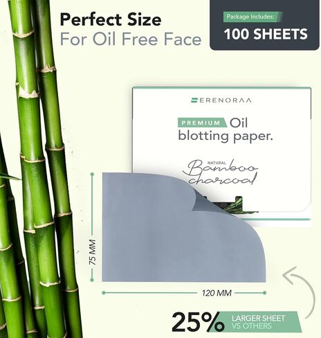 Extra High-Performance Oil Blotting Sheets for Face - 3x50 Sheets - Grain Free Silky and Softer Blotting Paper for Oily Skin to Reduce Skin Acne - Makeup Friendly, Thick & Strong Natural Paper in Saudi Arabia