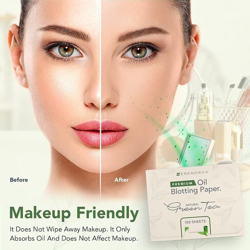 Extra High-Performance Oil Blotting Sheets for Face - 3x50 Sheets - Grain Free Silky and Softer Blotting Paper for Oily Skin to Reduce Skin Acne - Makeup Friendly, Thick & Strong Natural Paper in Saudi Arabia