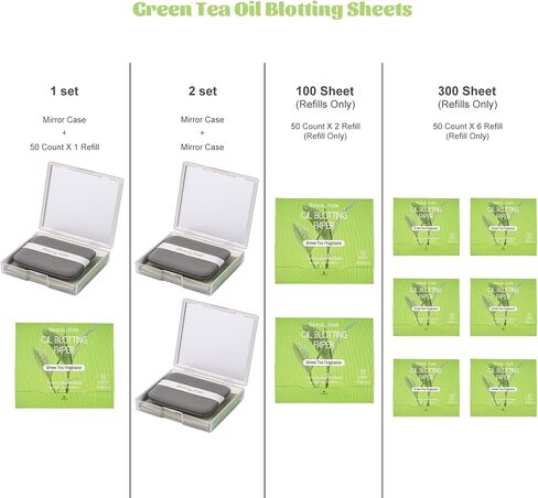 Great Absorbent Oil Blotting Sheets for Face - 10% Larger Oil Control Film 50 Sheets- High-Performance, Makeup Friendly Blotting Paper for Oily Skin, Tear-proof Oil Absorbing Tissues in Saudi Arabia