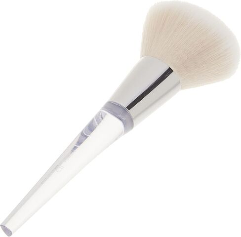 e.l.f. Precision Powder Brush for Detail Application, Synthetic, Silver in Saudi Arabia
