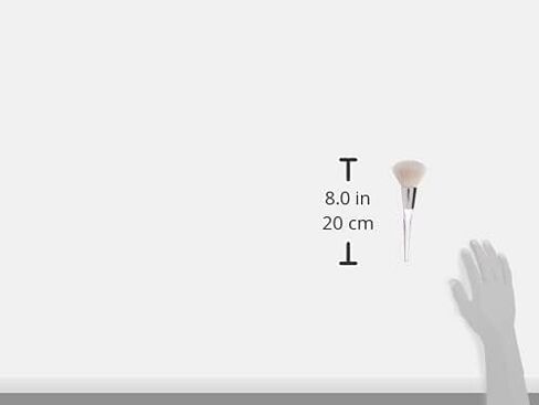 e.l.f. Precision Powder Brush for Detail Application, Synthetic, Silver in Saudi Arabia