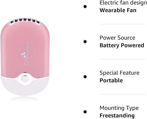 AFOUNDA USB ومروحة صغيرة محمولة + فرش شامبو الرموش + زجاجة ضغط بلاستيكية اقتصادية، مروحة تبريد كهربائية محمولة قابلة لإعادة الشحن للرموش (وردي) in Kuwait