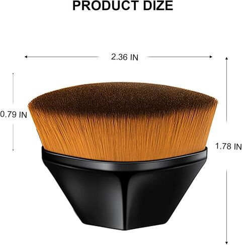 HoPliGhe Foundation Brush for Liquid Makeup Professional Kabuki Brush Makeup Brushes for Face Flawless Powder Cosmetics brochas de maquillaje for make up, with Protective Case in Saudi Arabia