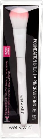 wet n wild Foundation Brush, Makeup Brush for Mineral & Liquid Makeup, Plush Fibers, Ergonomic Handle in Kuwait