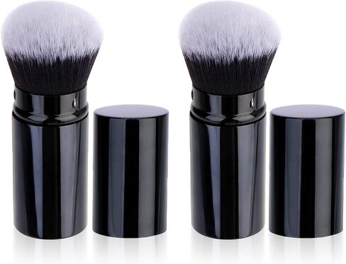 Foundation Brush for Liquid Makeup Sunscreen Applicator for Kids Retractable Kabuki Foundation Brush for Liquid Makeup, Bronzer, Cream or Powder in Saudi Arabia