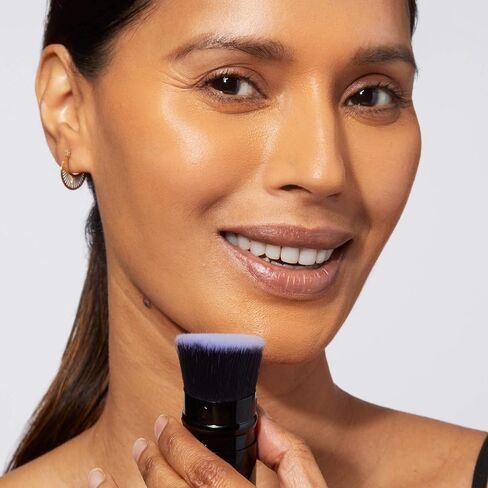 LAURA GELLER NEW YORK Retractable Black Kabuki Brush for Liquid, Cream and Powder Face Makeup With Aluminum Handle in Saudi Arabia