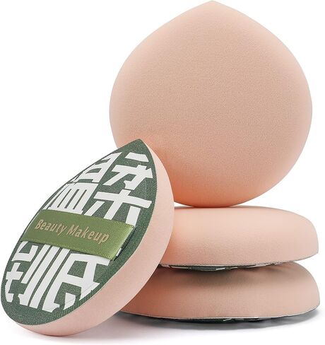 FERYES Large Teardrop Powder Puff for Powder Foundation & Concealer, Makeup Setting - Makeup Puff for Loose Powder, Cosmetics, 2 PCS in Saudi Arabia