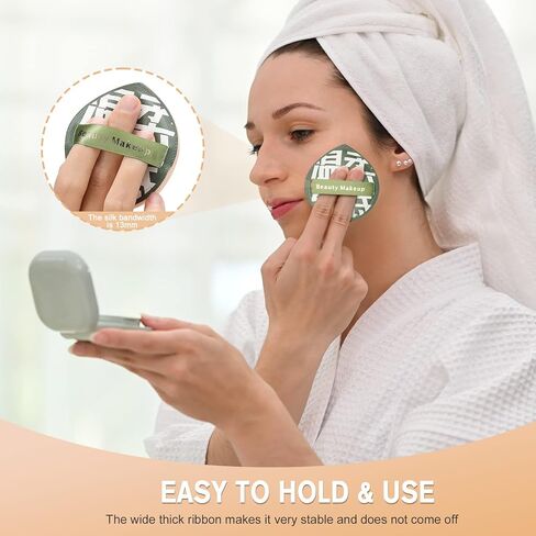 FERYES Large Teardrop Powder Puff for Powder Foundation & Concealer, Makeup Setting - Makeup Puff for Loose Powder, Cosmetics, 2 PCS in Saudi Arabia