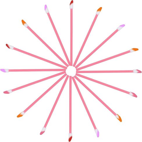650PCS Disposable Lip Gloss Applicators Make Up Brush Lipstick Wands Makeup Applicators Brushes Applicator Tool Makeup Beauty Tool Kits Disposable Lip Brushes Tool Kits Pink in Saudi Arabia