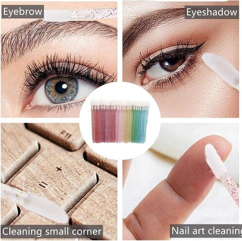 100 Pieces Disposable Lip Wands Lip Gloss Applicators Lipstick Lint Free Wands Makeup Applicator Lip Brushes Doe Foot Applicator in Saudi Arabia