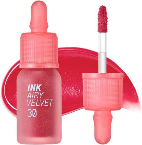 Peripera Ink the Velvet Lip Tint | High Pigment Color, Longwear, Weightless, Not Animal Tested, Gluten-Free, Paraben-Free | #016 HEART FUCHSIA PINK, 0.14 fl oz in Saudi Arabia