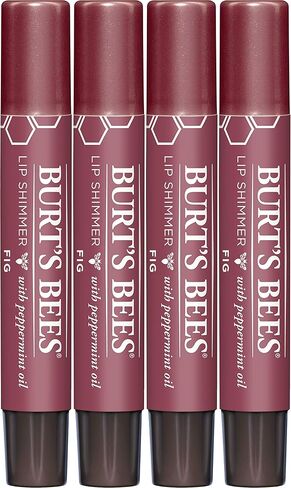 Burt's Bees Shimmer Lip Tint Stocking Stuffers Set, Tinted Lip Balm Stick, Moisturizing for All Day & Lip Tint Balm, Red Dahlia, 2-Pack, Hydrating Shea Butter for a Natural Looking Buildable in Saudi Arabia