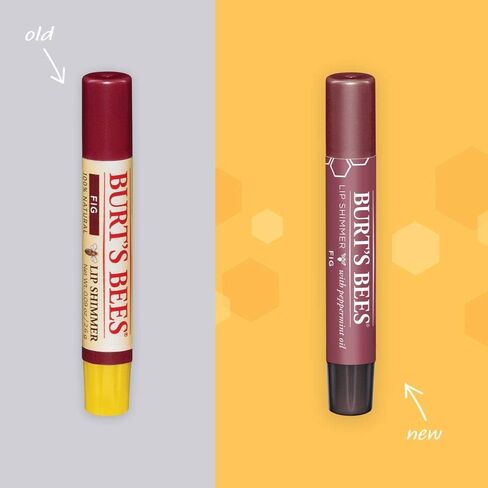 Burt's Bees Shimmer Lip Tint Stocking Stuffers Set, Tinted Lip Balm Stick, Moisturizing for All Day & Lip Tint Balm, Red Dahlia, 2-Pack, Hydrating Shea Butter for a Natural Looking Buildable in Saudi Arabia