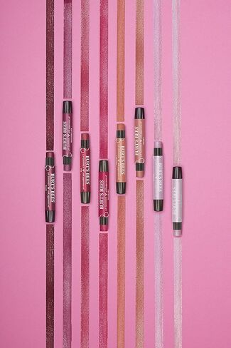 Burt's Bees Shimmer Lip Tint Stocking Stuffers Set, Tinted Lip Balm Stick, Moisturizing for All Day & Lip Tint Balm, Red Dahlia, 2-Pack, Hydrating Shea Butter for a Natural Looking Buildable in Saudi Arabia