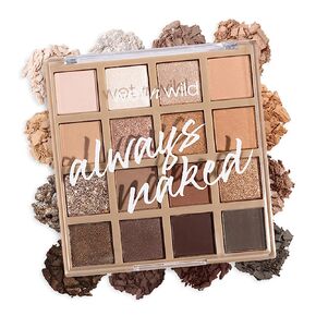 wet n wild Always Naked Eyeshadow Palette, Nude Neutral Eye Makeup, Blendable, Warm And Cool Nude Pigments, Matte, Shimmer, Glitter, Creamy Smooth in Saudi Arabia