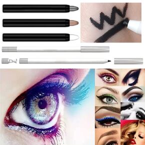 BASEMMAHER Premium Eyeliner Eyeshadow Sticker Stencils Kit, Reusable Eyeshadow Stamp Pads Stencils Stickers Kit for Eyes, Quick Makeup Tool for Beginners in One Eyeliner Eyeshadow Template Pads in Saudi Arabia