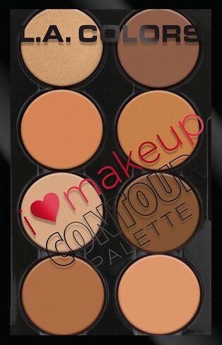 L.A. Colors I Heart Makeup Contour Palette, Light to Medium, 1.04 Ounce in Kuwait
