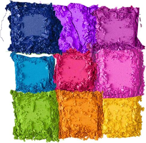 Highly Pigmented Eyeshadow Palette, 9 Color Bright Eye Makeup Palette Colorful Matte Eye Shadow Palettes Long Lasting Waterproof Cruelty-free, Rainbow (Pink) in Saudi Arabia