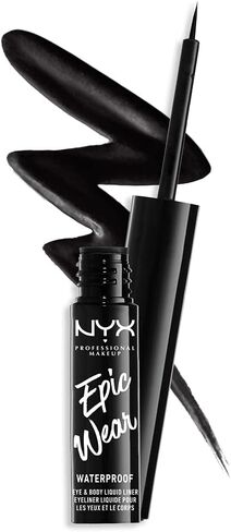 NYX PROFESSIONAL MAKEUP Epic Wear Liquid Liner, Long-Lasting Waterproof Eyeliner - Black in Saudi Arabia