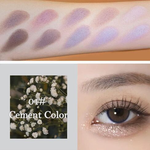 Erinde 10 Colors Eyeshadow Palette Makeup - Matte Shimmer Glitter Eye Shadow, Ultra-Blendable, High Pigmented, Naturing-Looking, Neutral Nude Eyeshadow Pallet with Professional Brush, Peach Color in Kuwait