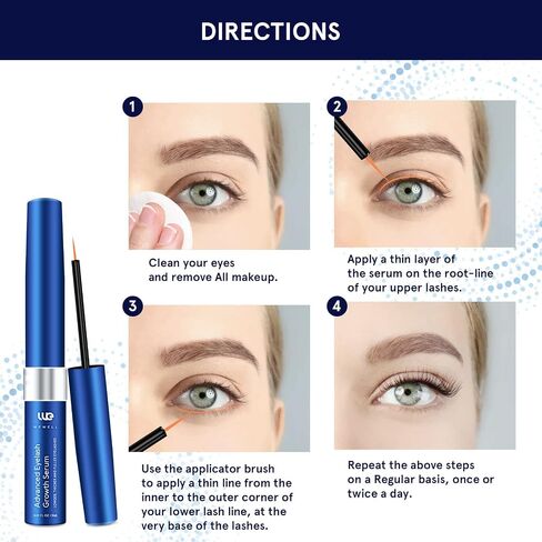 Lash Serum, Eyelash Growth Serum, Eyelash Serum, Lash Serum for Eyelash Growth, Boost Lash Growth Serum, Advanced Formula for Longer, Fuller, and Thicker Lashes, 3 ML in Saudi Arabia