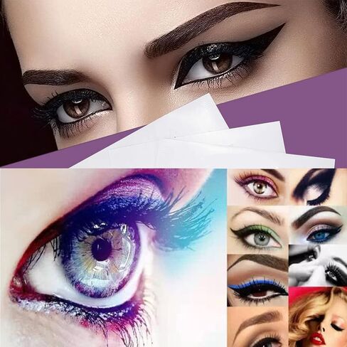 BASEMMAHER Premium Eyeliner Eyeshadow Sticker Stencils Kit, Reusable Eyeshadow Stamp Pads Stencils Stickers Kit for Eyes, Quick Makeup Tool for Beginners in One Eyeliner Eyeshadow Template Pads in Saudi Arabia